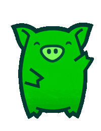 Happy Pig Sticker by Coink