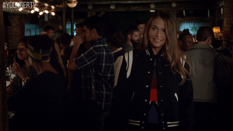 sutton foster hello GIF by YoungerTV