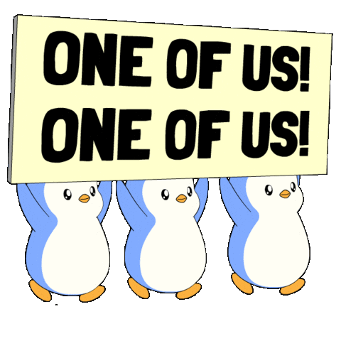 Join Us Welcome Home Sticker by Pudgy Penguins