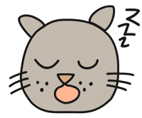 Cat Sleeping GIF by Thank You Coffee