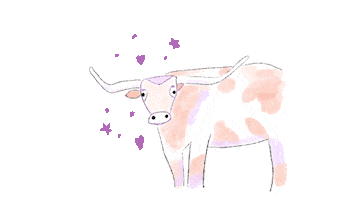 lattedot texas longhorn lattedot Sticker