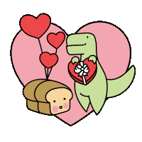Miss U I Love You Sticker by Loof and Timmy
