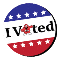 Vote Button Sticker by Western Kentucky University