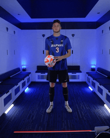 Mens Soccer GIF by DePaul Blue Demons