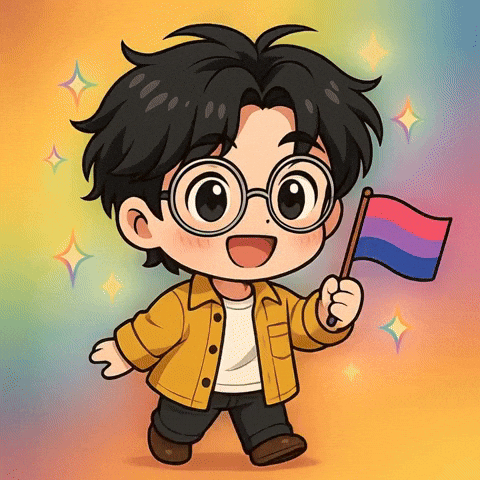 Bi Pride Flag Wave GIF by Persona