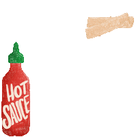 Hot Sauce Fire Sticker by Maxine