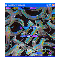 Pokras Calligrafuturism Sticker by POST-WEB