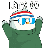 You Got This Lets Go Sticker by Pudgy Penguins
