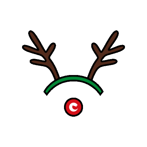 Christmas Reindeer Sticker by Oom Bigbo