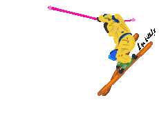 lizzeilhofer sports cool winter jump Sticker