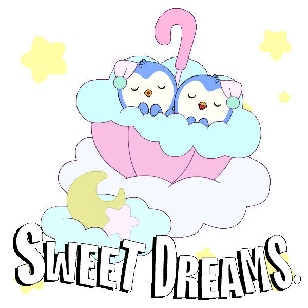 Good Night Sleeping Sticker by Pudgy Penguins