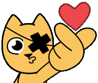 Cat Kiss Sticker