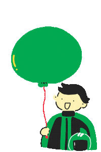 awesome great day Sticker by Grab Indonesia