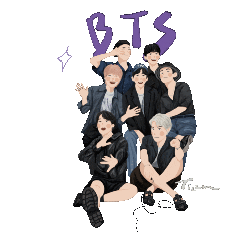 Park Jimin V Sticker by Tizzm