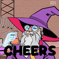 Cheers Magic GIF by VeeFriends