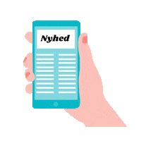SoMeButler news hand smartphone nyhed Sticker