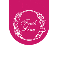 freshline christmas logo xmas sparkle Sticker