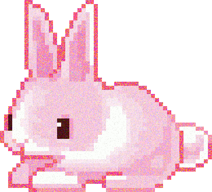 pink bunny Sticker