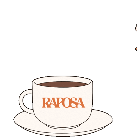 Good Morning Breakfast Sticker by Raposa Coffee