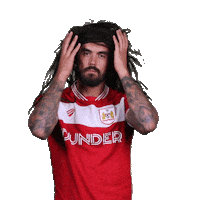 long hair smile Sticker by Bristol City FC