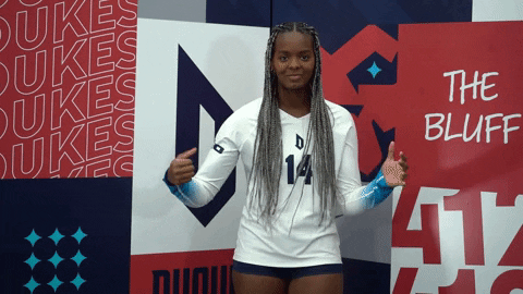 Volleyball Taunt GIF by GoDuquesne