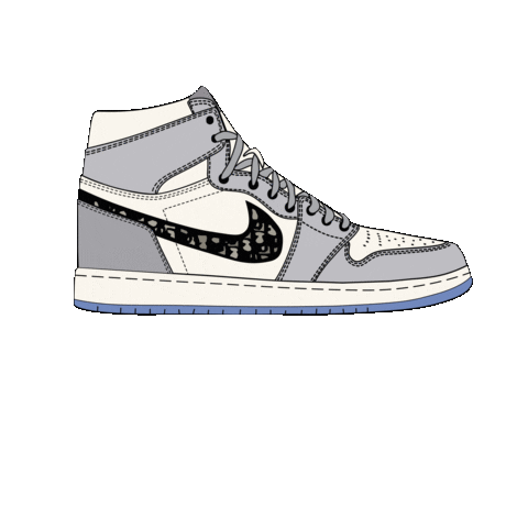 Arti_Kornienko giphyupload nike jordan dior Sticker