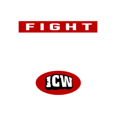 InsaneWrestling fight club icw fight club logo Sticker
