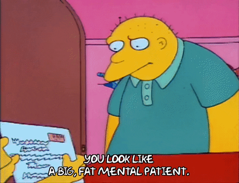 Season 3 Mental Patient GIF by The Simpsons