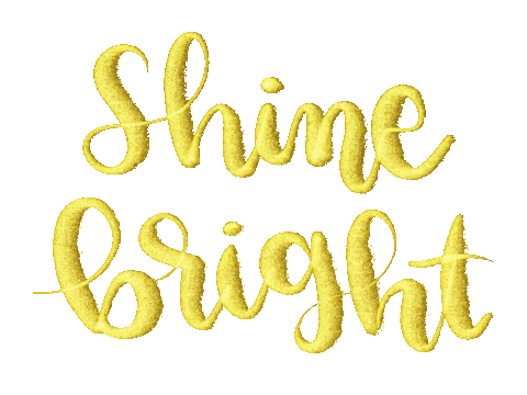 Glitter Shine On Sticker
