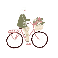 Girl Bike Sticker