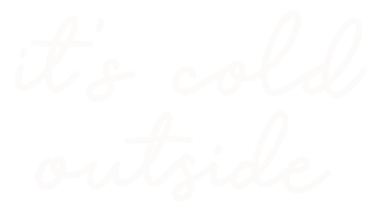 Its Cold Outside Christmas Sticker by Nora Fikse