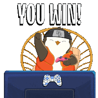 Video Win Sticker by Pudgy Penguins