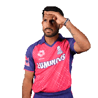 Pink Looking Sticker by Rajasthan Royals