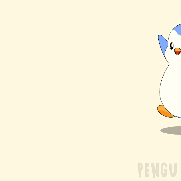 Running Away Catch Me GIF by Pudgy Penguins