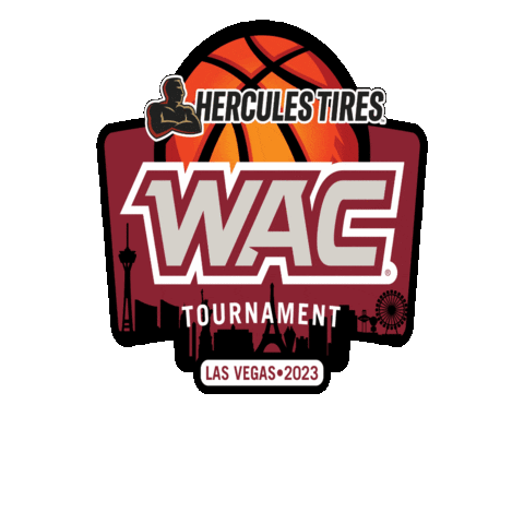 Western Athletic Conference Basketball Sticker by WAC Sports
