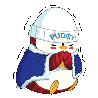 Shaking Ice Cold Sticker by Pudgy Penguins