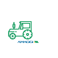AMAGGI bom dia campo parceria trator Sticker