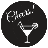 Cheers Cocktail Sticker by Sip n Swig