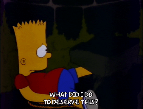 Scared Season 3 GIF by The Simpsons