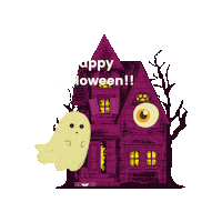 Halloween Ghost Sticker by Goddess MY