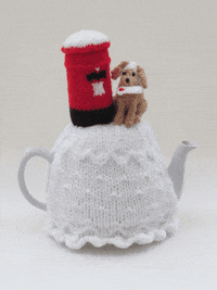 TeaCosyFolk dog christmas snow letter GIF
