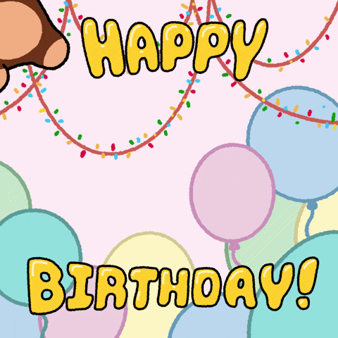 Celebrate Happy Birthday GIF by Chimpers