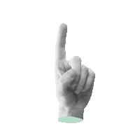 Hand No Sticker by Klar.graphics