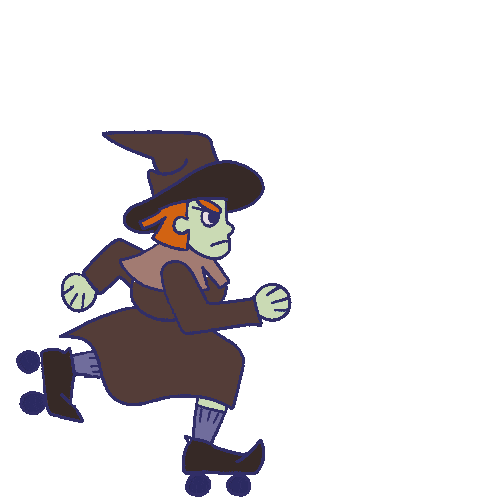 Halloween Witch Sticker