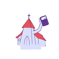 Church Sticker by Lucie Gerstmann