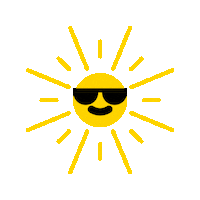 Sun Sunglasses Sticker