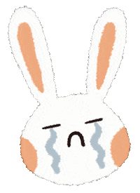 Jellysams sad crying cry bunny Sticker