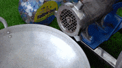 ExperimenMeatGrinder colorful meat underground experiment GIF