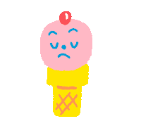 sad ice cream Sticker by Grace Danico