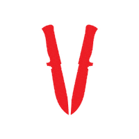 VigorGame knives vigor bohemia interactive v logo Sticker